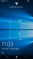 Microsoft Lumia 950 XL review: Windows Hello in action on the lockscreen