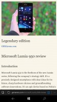 Microsoft Lumia 950 XL review: Microsoft Edge browser