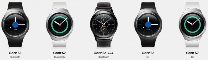 samsung gear s2 models