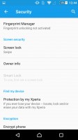 Sony Xperia Z5 Premium review: Security settings and the new fingerprint reader