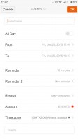 Calendar - Xiaomi Redmi Note 3 review