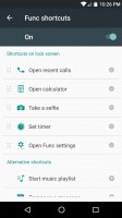 Lockscreen with Func shortcuts - Alcatel Idol 4s preview