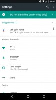 New Settings with glanceable information and a navigation drawer - Android 70 Nougat review