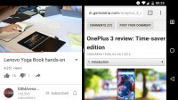 Split-screen on phones in landscape mode - Android 70 Nougat review