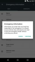 New call blocking menu, Do Not Disturb ending on alarms, Emergency information screens - Android 70 Nougat review