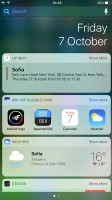 Today page in Notifications - Apple iPhone 7 Plus review