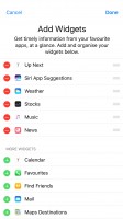 Adding widgets - Apple iPhone 7 Plus review