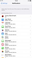 Notification settings - Apple iPhone 7 Plus review