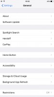Settings - Apple iPhone 7 Plus review