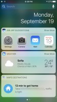 Today page in Notifications - Apple iPhone 7 review
