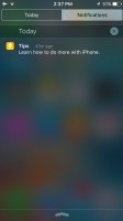 Notification Center - Apple iPhone SE review