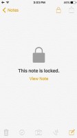 A locked note - Apple iPhone SE review
