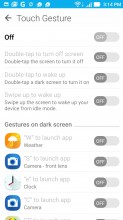 Gestures on a locked screen - Asus Zenfone 3 ZE552KL review