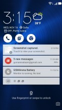 A typical Asus lockscreen - Asus Zenfone 3 ZE552KL review
