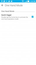 Quick trigger simplifies one-handed operation - Asus Zenfone 3 ZE552KL review