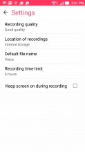 Call recording settings - Asus Zenfone 3 ZE552KL review