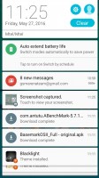 Notification shade with tools and toggles - Asus Zenfone Max ZC550KL review