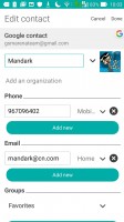 Contact editing - Asus Zenfone Max ZC550KL review