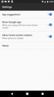 Homescreen settings - Google Pixel XL review