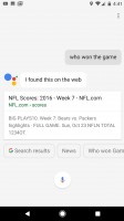 Google Assistant in action: asking about stadiums, the parking there, what's to eat nearby - Google Pixel XL review