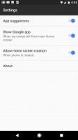 Homescreen settings - Google Pixel review