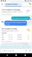 Asking the assistant: about the weekend's weather - Google Pixel review