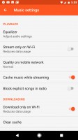 Managing storage use on Play Music - Google Pixel review