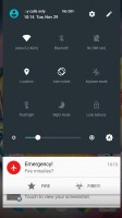 OnePlus 3T interface: Quick toggles - Oneplus 3T vs. Google Pixel XL