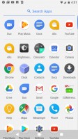 Pixel XL interface: App drawer - Oneplus 3T vs. Google Pixel XL