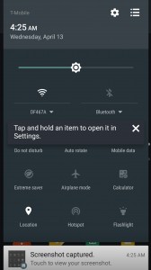 Notification area and settings - HTC 10 hands-on