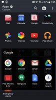 Default layout of the pre-installed apps in the Sense launcher - HTC 10 Review review