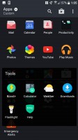 Default layout of the pre-installed apps in the Sense launcher - HTC 10 Review review