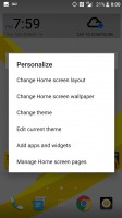 Home screen settings - HTC Bolt: First look
