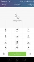 The dialer looks like that of many Android phones - Huawei Honor 5x review