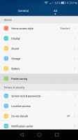 Battery management menu - Huawei Honor 5x review