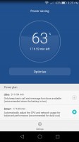Battery management menu - Huawei Honor 5x review