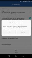 Ultra power save mode only lets you access the dialer, SMS, and contacts - Huawei Honor 5x review