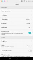 Scale and font size settings - Huawei Mate 8 review