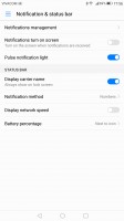 Notification permissions - Huawei Mate 9 review