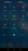 quick settings - Huawei Nova Plus review