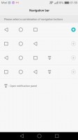 navigation bar options - Huawei Nova Plus review