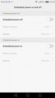 Scheduled power on and off - Huawei Nova Plus review