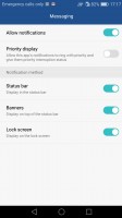 Notification permissions - Huawei nova review