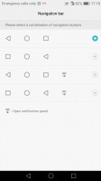 navigation bar options - Huawei nova review