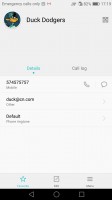 a single contact - Huawei nova review