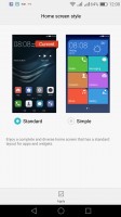 Simple homescreen with a tiled interface - Huawei P9 lite review