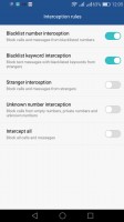 Configuring the harassment filter - Honor 7 Lite (5c) review