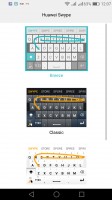 Keyboard themes - Huawei P9 lite review