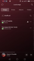 Selecting tracks - Huawei P9 lite review