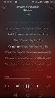 Lyrics in the app - Honor 7 Lite (5c) review